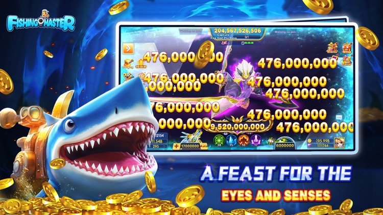 Dragon Fishing arcade interface with live dealer background and animated creatures